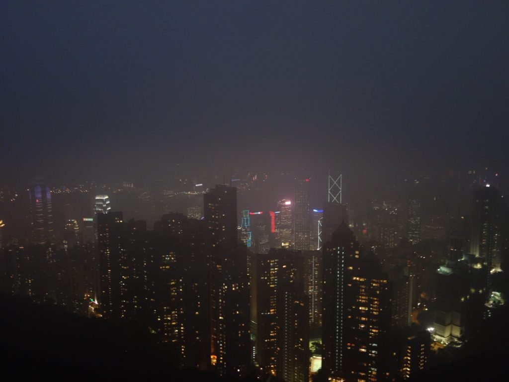 View at night, from the peak!