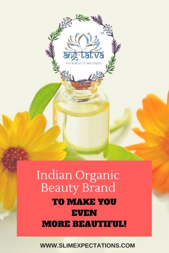 Organic Beauty Boutique solution: A bottle with flowers and the brand Angtatva